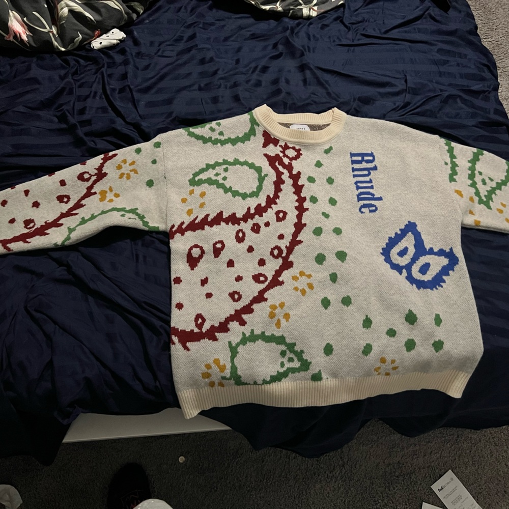 Rhude Multi Color Bandana Sweater